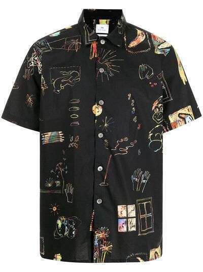 PS Paul Smith рубашка с принтом Dreamscape