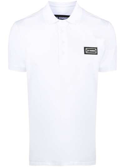 Les Hommes рубашка поло с нашивкой-логотипом