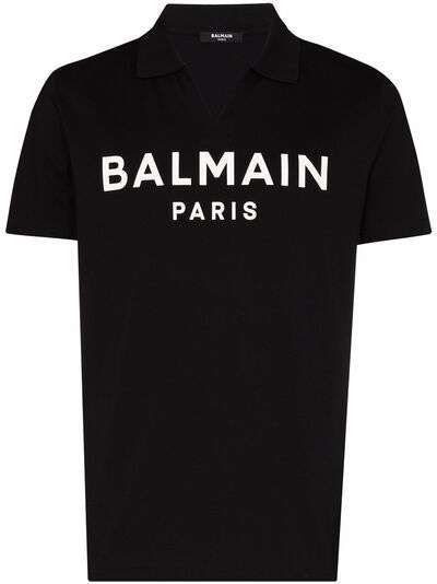Balmain рубашка поло с логотипом