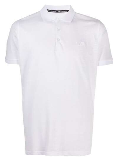 Karl Lagerfeld рубашка поло с логотипом