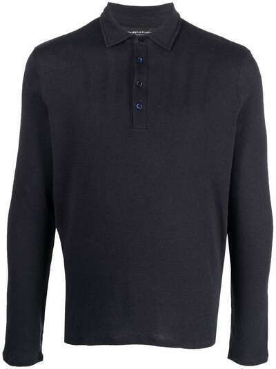 Majestic Filatures fine-knit long-sleeved polo shirt
