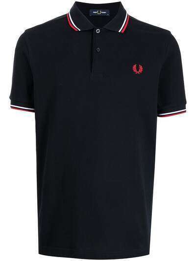 FRED PERRY рубашка поло с вышитым логотипом