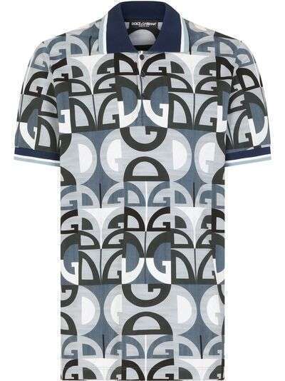 Dolce & Gabbana рубашка поло с логотипом DG