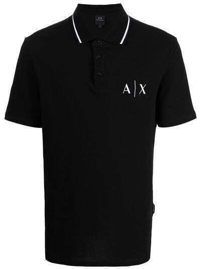 Armani Exchange рубашка поло с логотипом