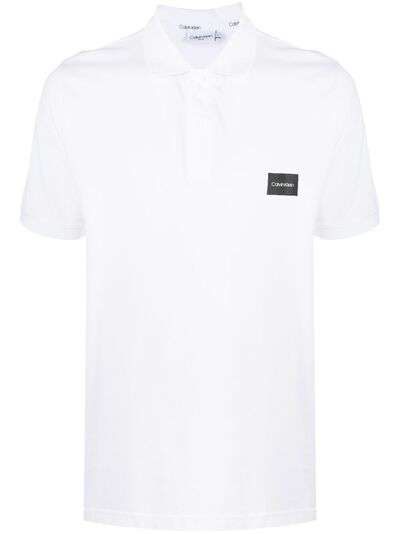 Calvin Klein рубашка поло с нашивкой-логотипом