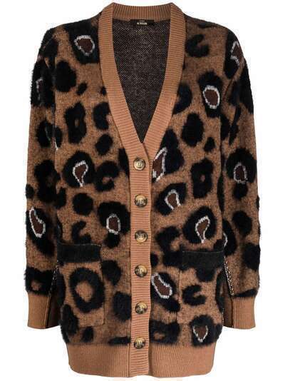 TWINSET animal-print jacquard cardigan