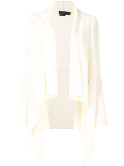Polo Ralph Lauren кардиган фактурной вязки с асимметричным подолом