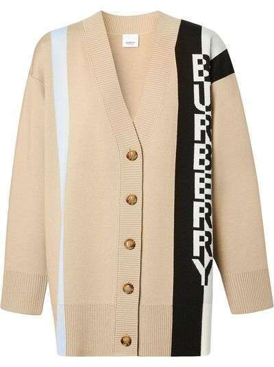 Burberry кардиган с логотипом