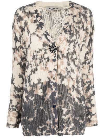 Blugirl floral-print knitted cardigan