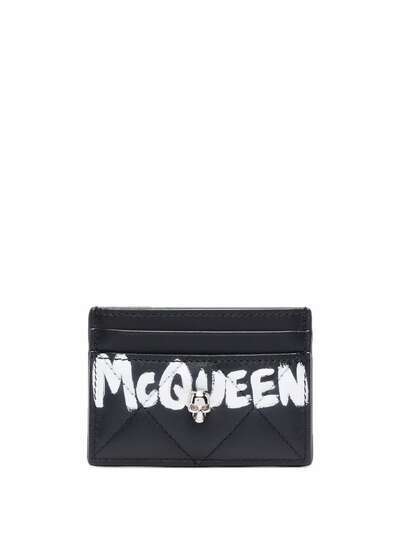 Alexander McQueen стеганый кошелек с декором Skull