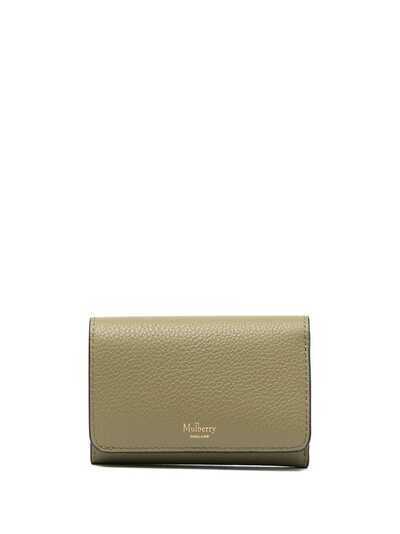 Mulberry continental trifold classic-grain wallet