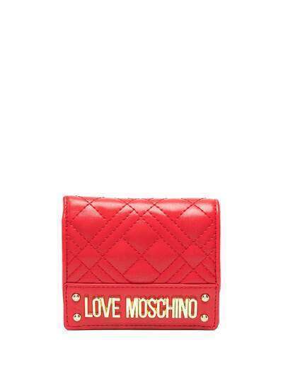 Love Moschino стеганый кошелек с логотипом