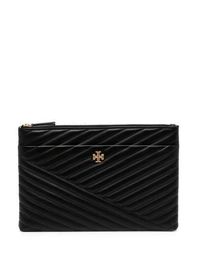 Tory Burch клатч Kira с узором шеврон