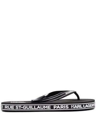 Karl Lagerfeld шлепанцы с логотипом