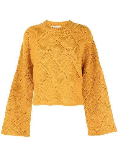 JW Anderson CROPPED OVERSIZE CREWNECK