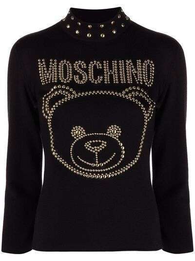 Moschino топ Teddy Studs