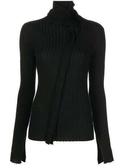 Uma Wang ribbed knit asymmetric jumper