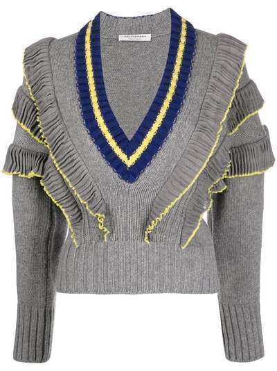 Philosophy Di Lorenzo Serafini ruffle-trim knitted jumper