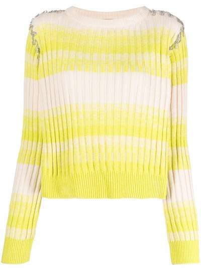 TWINSET abstract-stripe knitted jumper