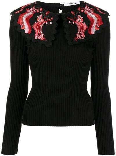 Vivetta embroidered knitted jumper