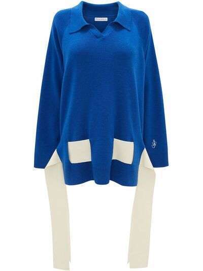 JW Anderson OVERSIZED POLO JUMPER WITH TIES