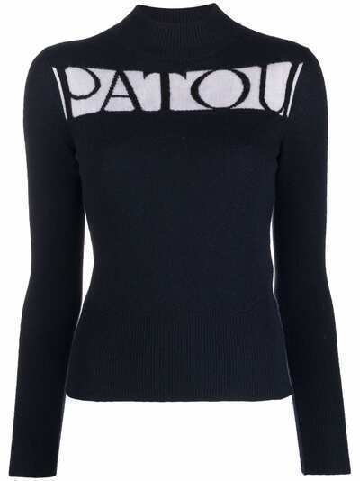 Patou intarsia-knit logo knitted jumper