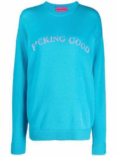 IRENEISGOOD knitted slogan sweatshirt
