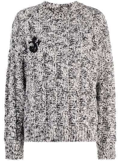 Jil Sander свитер крупной вязки с круглым вырезом