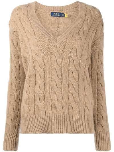 Polo Ralph Lauren V-neck cable-knit jumper