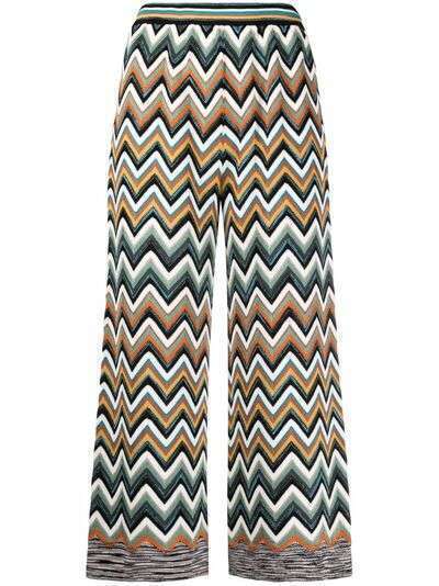 Missoni zigzag-knit wide-leg trousers