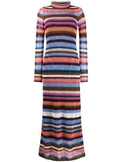 M Missoni трикотажное платье в полоску