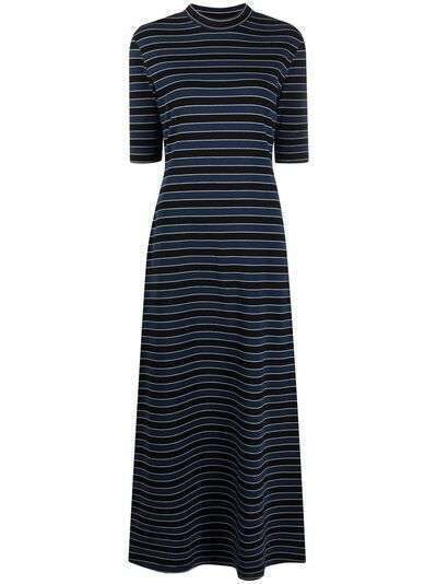 Sunnei stripe-print cotton-blend knitted dress