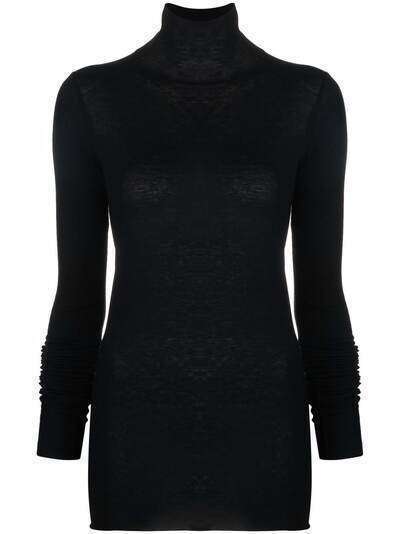 Rick Owens Lilies roll-neck fitted knit top