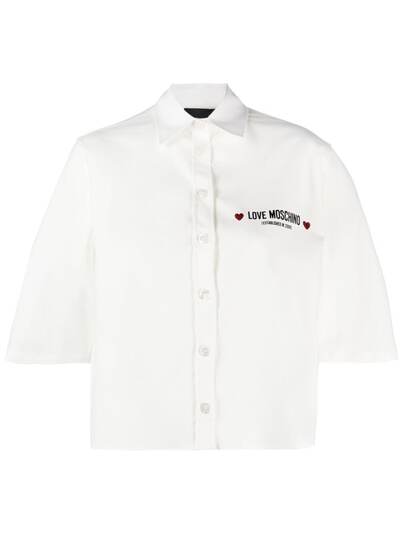 Love Moschino рубашка с короткими рукавами и логотипом