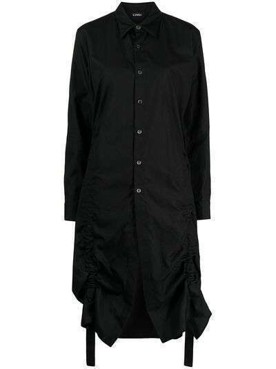 Yohji Yamamoto удлиненная поплиновая рубашка