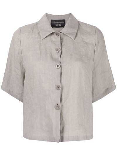 Emporio Armani укороченная рубашка на пуговицах