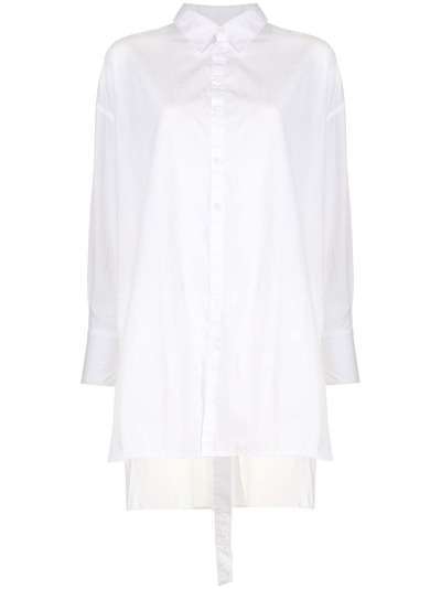 Yohji Yamamoto рубашка с пуговицами на спине