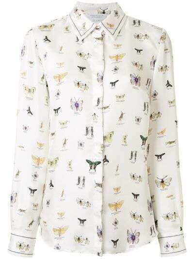 Gabriela Hearst рубашка с принтом Butterfly