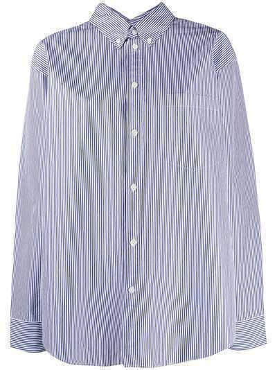 Balenciaga полосатая рубашка с длинными рукавами