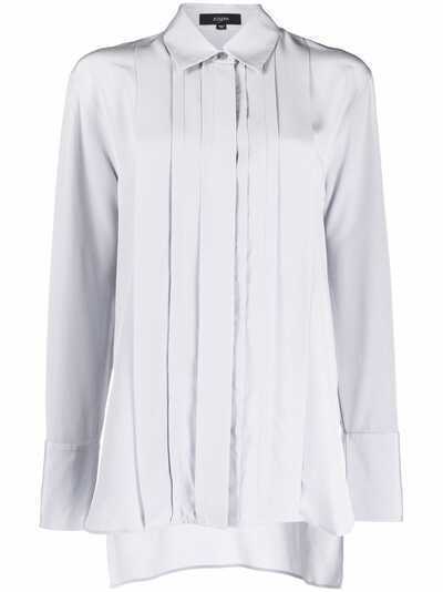 JOSEPH pleat detail silk shirt