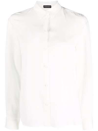 Emporio Armani шелковая рубашка на пуговицах