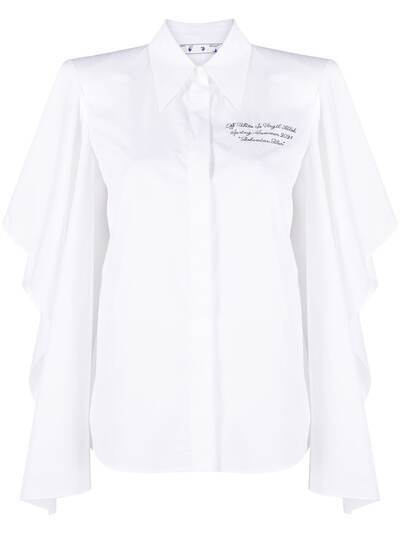 Off-White рубашка с объемными рукавами