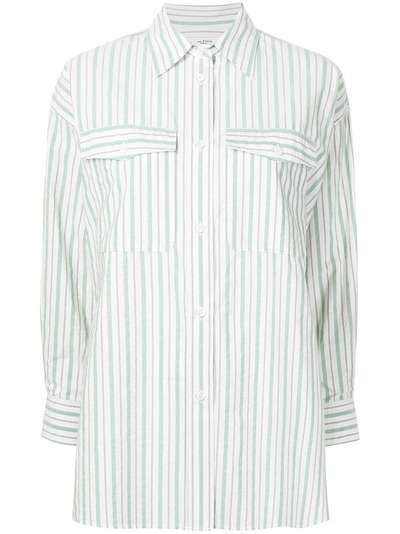 Isabel Marant Étoile Ajady striped organic cotton-blend shirt