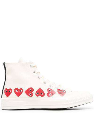 Comme Des Garçons Play x Converse высокие кеды с принтом