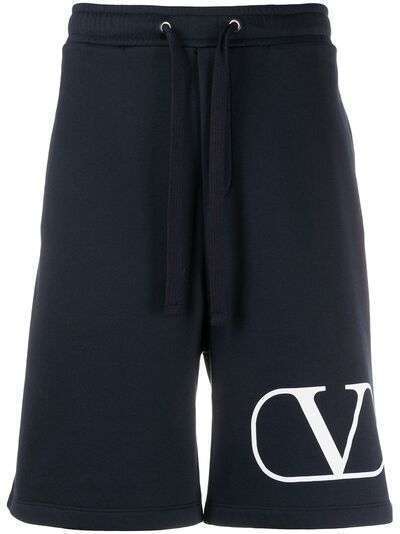 Valentino шорты с кулиской и логотипом VLogo