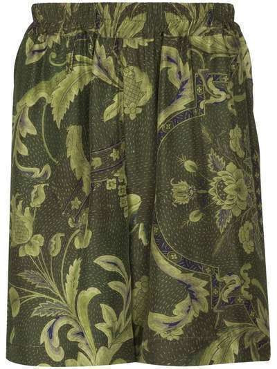By Walid Blaze floral-print Bermuda shorts