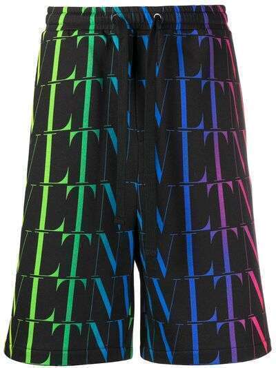 Valentino шорты-бермуды с принтом VLTN Times