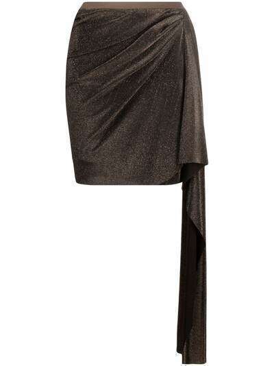 Rick Owens Lilies draped mini skirt