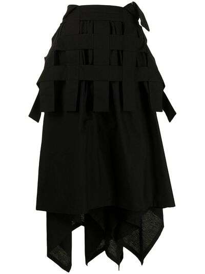 Yohji Yamamoto юбка асимметричного кроя с оборками