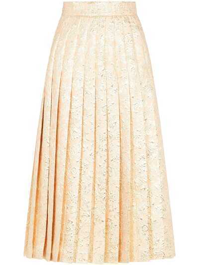 Dolce & Gabbana плиссированная жаккардовая юбка миди